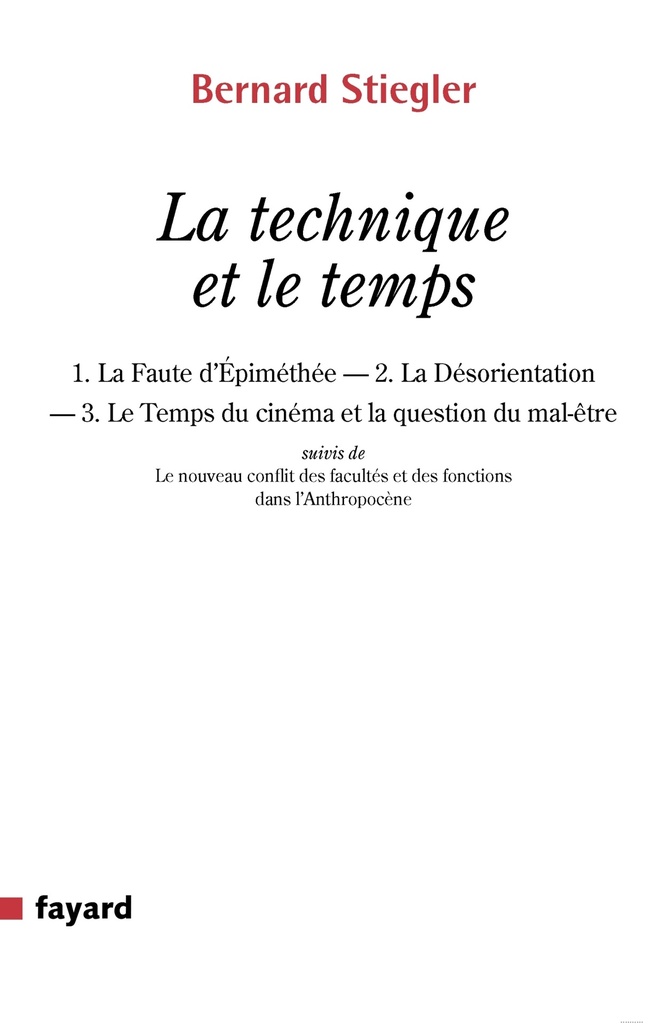[9782213700878] La technique et le temps
