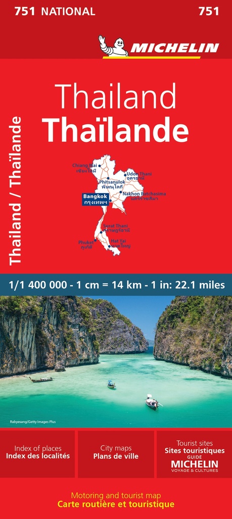 [9782067172654] THAILAND 11751 CARTE ' NATIONAL ' MICHELIN KAART