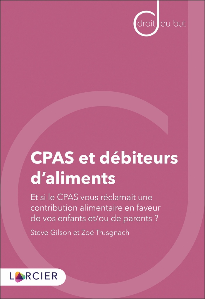 [9782807917835] CPAS et débiteurs d'aliments