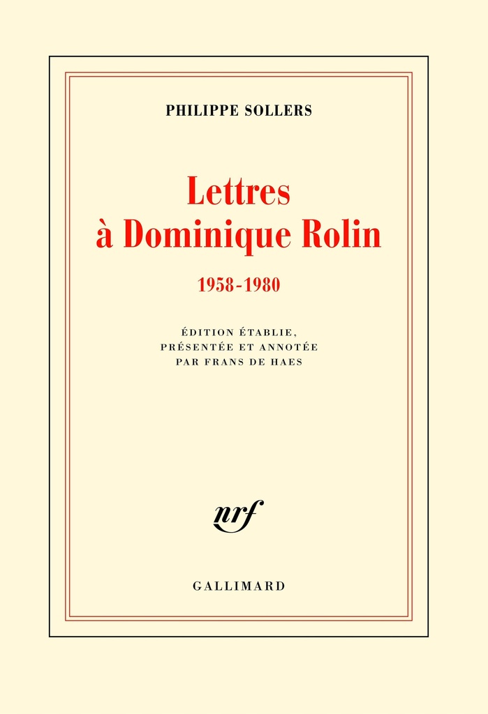 [9782070197613] Lettres à Dominique Rolin