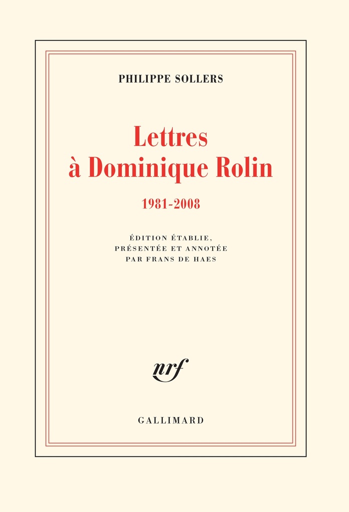 [9782072854521] Lettres à Dominique Rolin