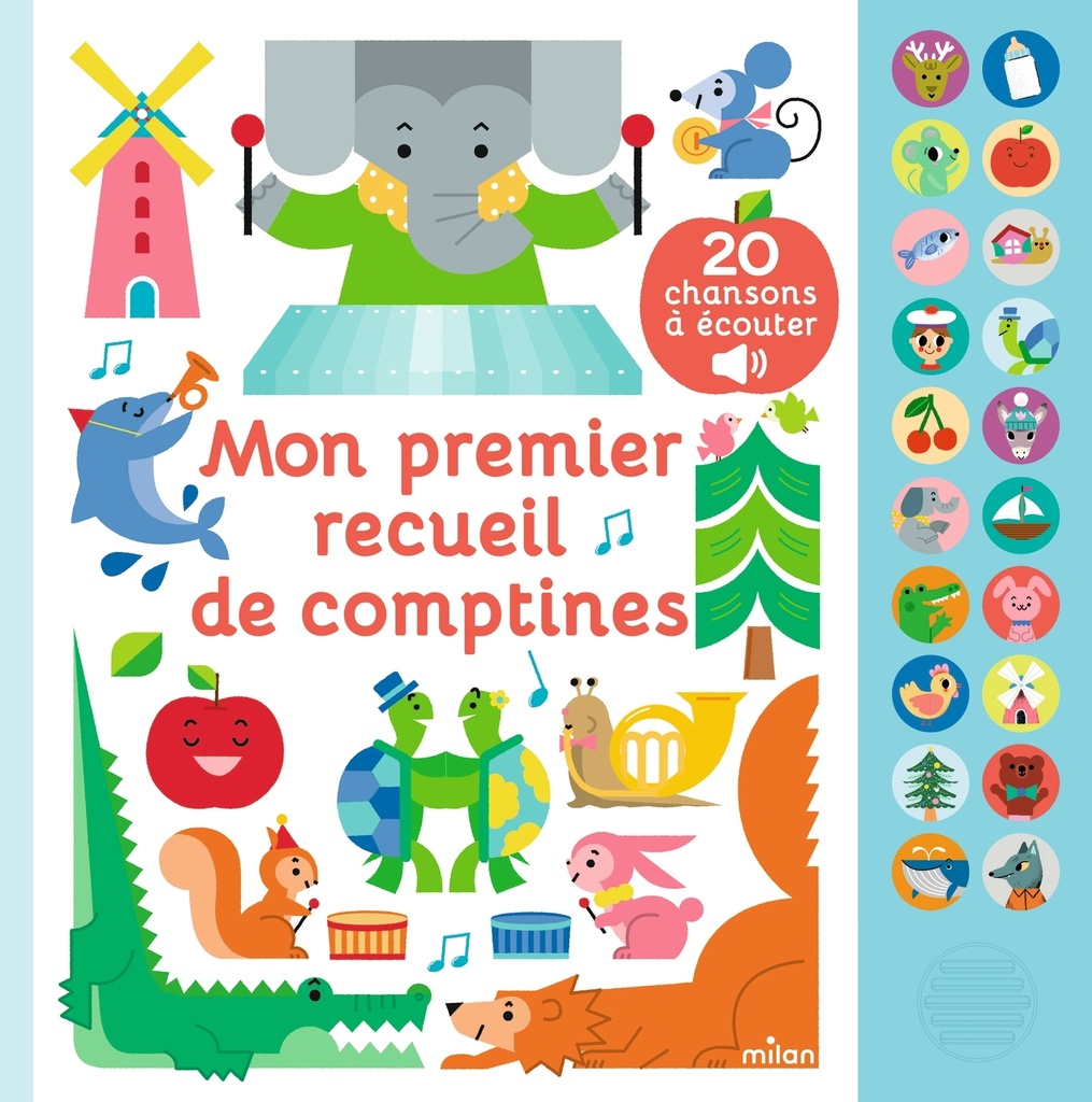 [9782408015831] Mon grand livre sonore - Mon premier recueil de comptines - Dès 1 an