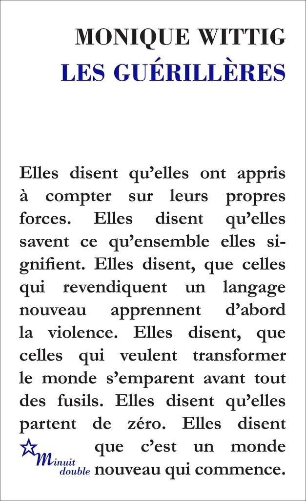 [9782707345707] Les guérillères