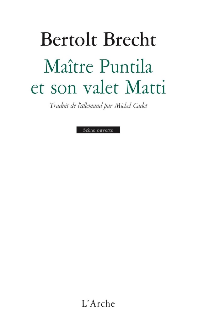 [9782851810120] Maître Puntila et son valet Matti