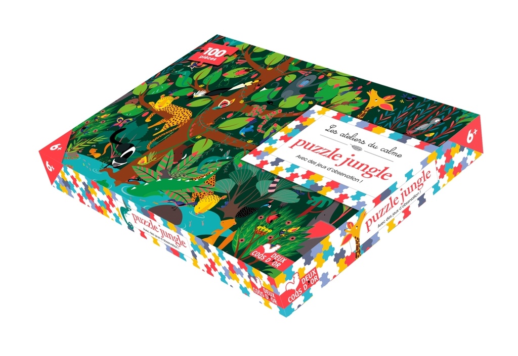 [9782017060000] Puzzle Jungle - 100 pièces et des jeux d'observation