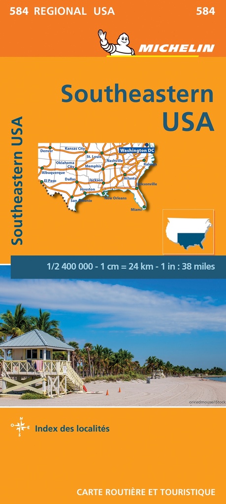 [9782067184640] USA SOUTHEAST 11584 CARTE ' REGIONAL ' MICHELIN KA