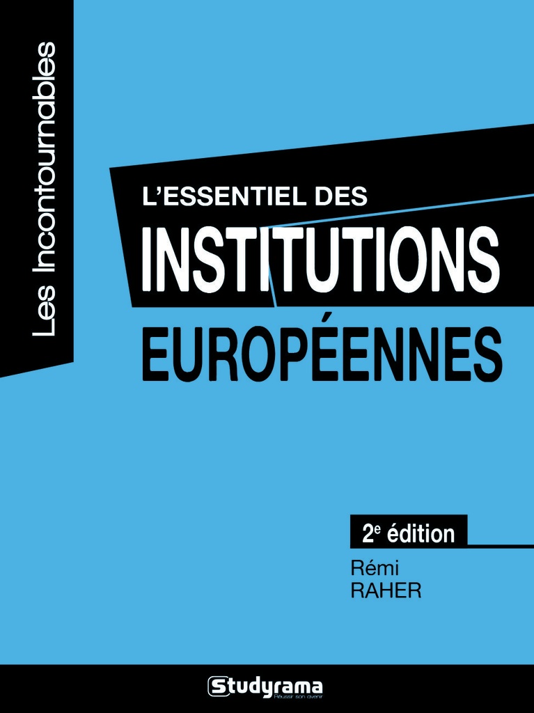 [9782759035960] L'essentiel des institutions européennes