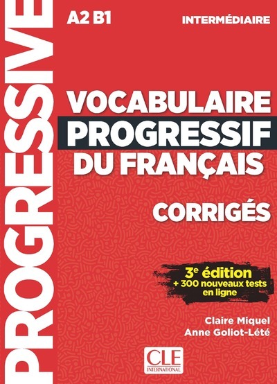 [9782090380163] Corrigés vocabulaire progressif niveau intermédiaire 3è édition