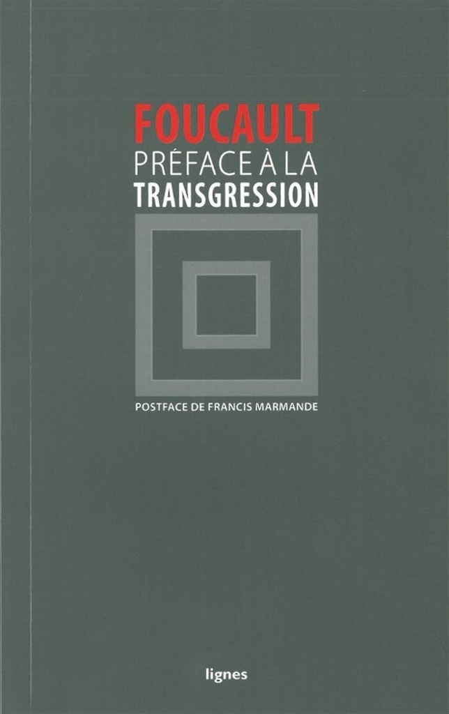 [9782355260919] Préface à la transgression