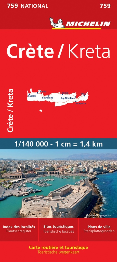 [9782067173194] CRETE 11759 CARTE ' NATIONAL ' 2011 MICHELIN KAART