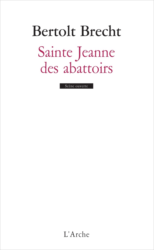 [9782851816771] Sainte Jeanne des abattoirs
