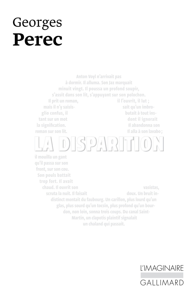 [9782070715237] La disparition