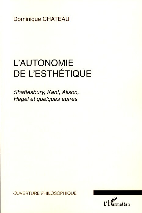 [9782296042377] L'autonomie de l'esthétique