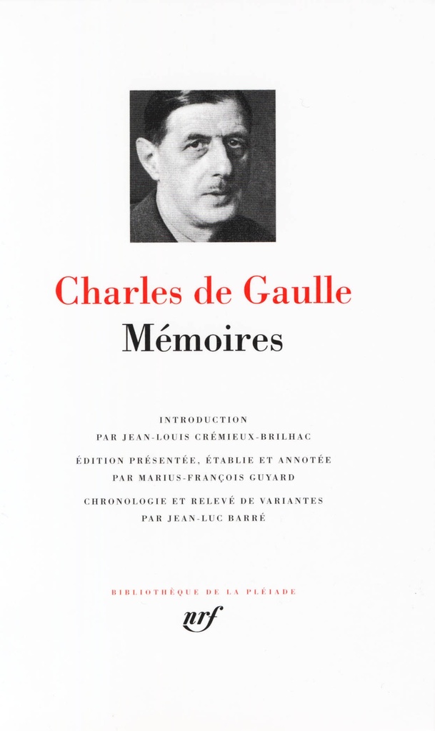 [9782070115839] Mémoires