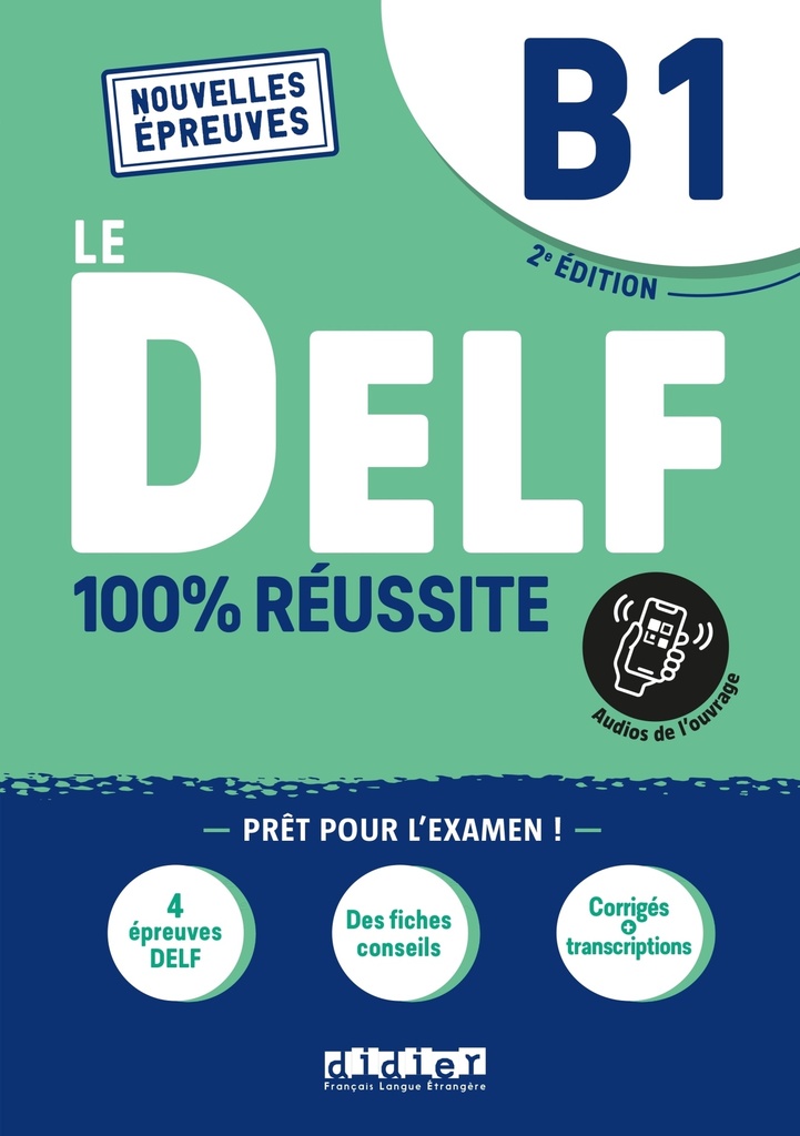 [9782278102532] Le DELF B1 100% Réussite - édition 2021-2022 - Livre + didierfle.app