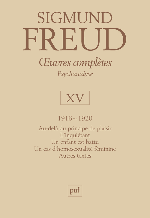 [9782130530800] oeuvres complètes - psychanalyse - vol. XV : 1916-1920