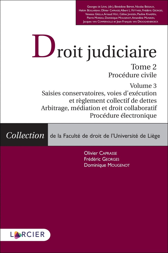 [9782807926240] Droit judiciaire - Tome 2. Procédure civile