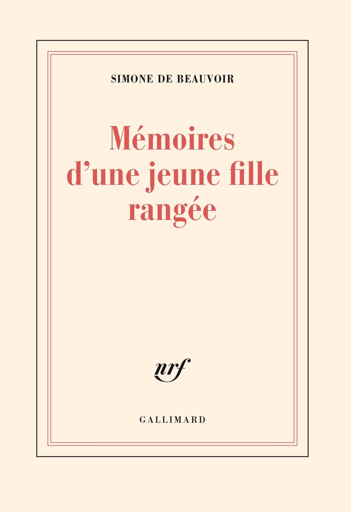 [9782070205196] Mémoires d'une jeune fille rangée