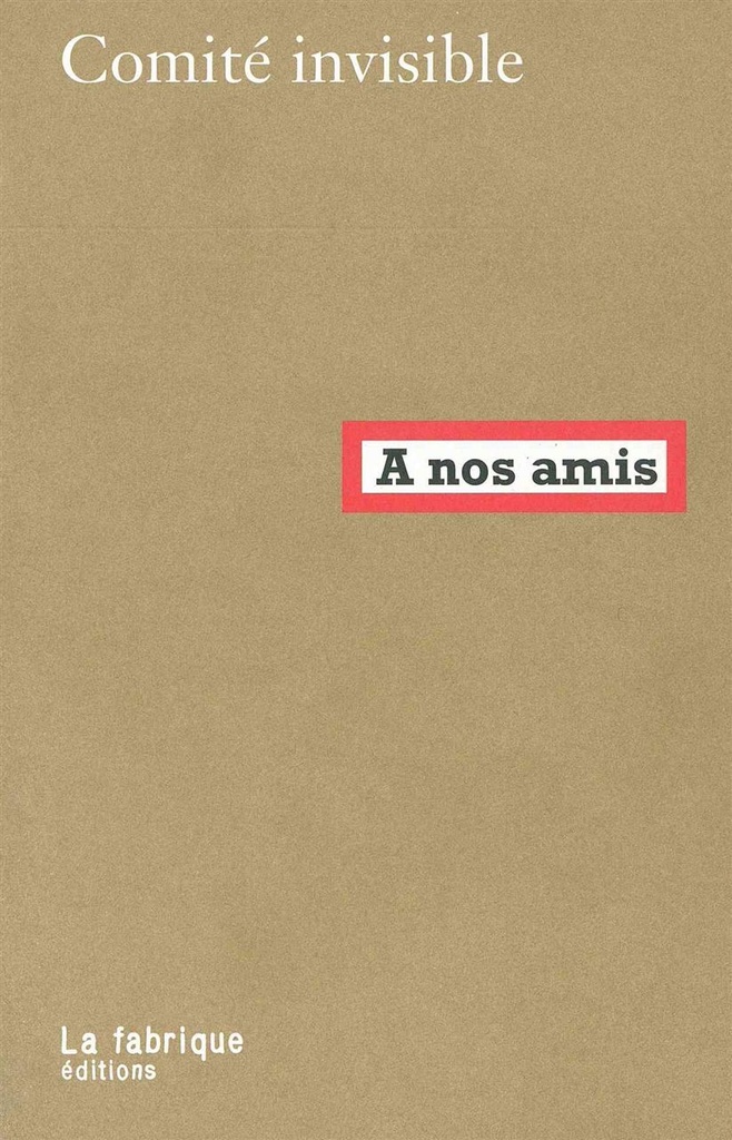 [9782358720625] A nos amis