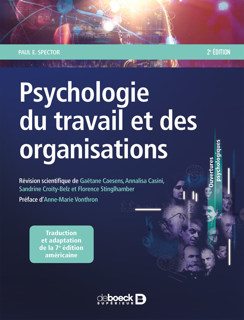 [9782807319639] Psychologie du travail et des organisations