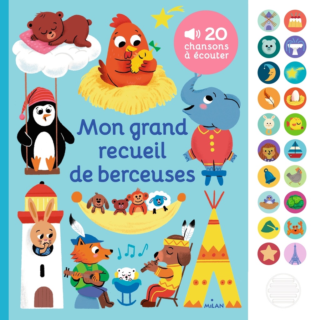 [9782408019037] Mon grand livre sonore - Mon grand recueil de berceuses - Dès 1 an