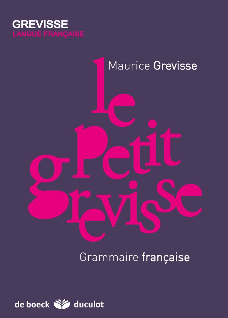 [9782801100875] Le petit Grevisse