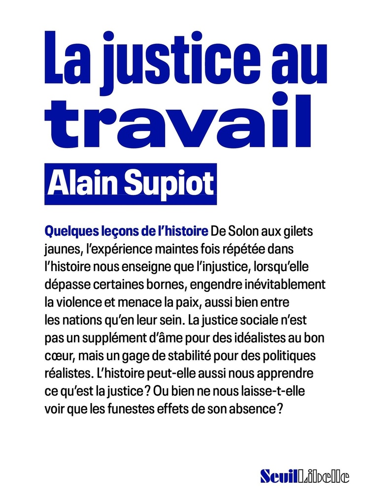 [9782021509311] La Justice au travail