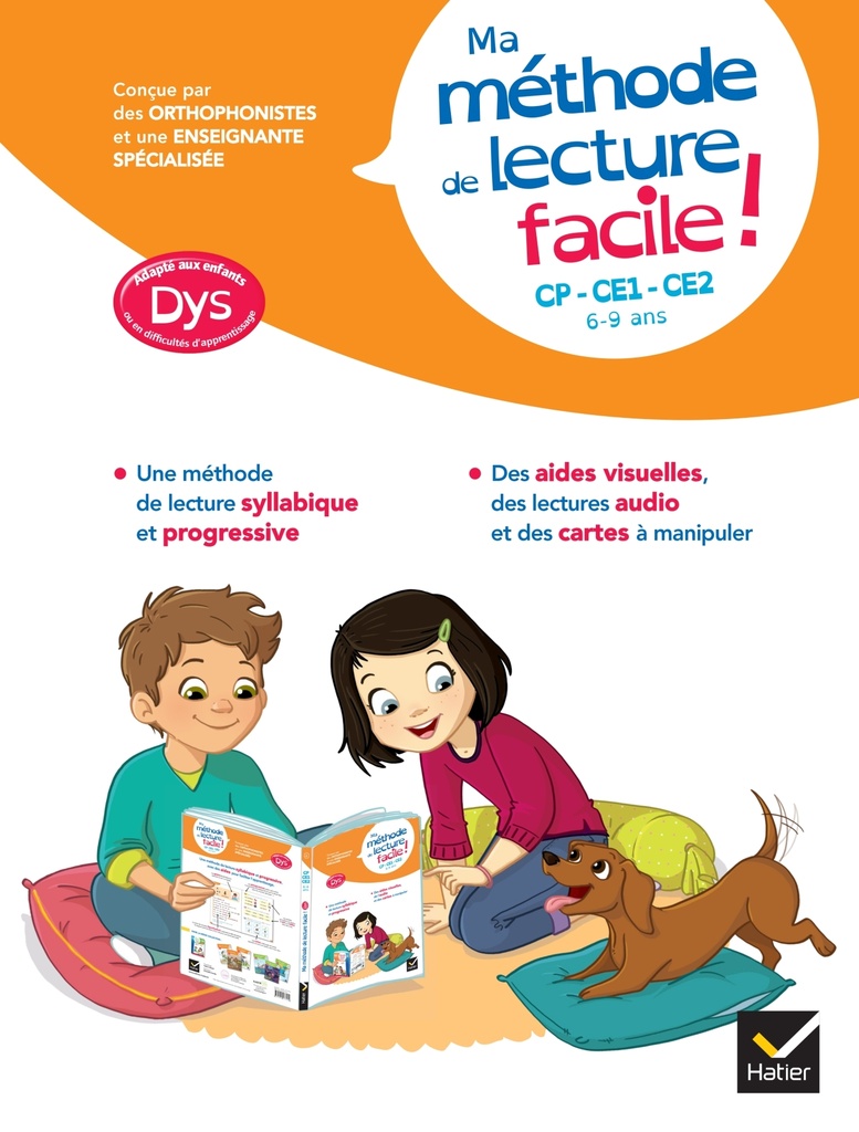 [9782401077539] Ma méthode de lecture syllabique facile ! adaptée aux enfants DYS ou en difficulté d'apprentissage