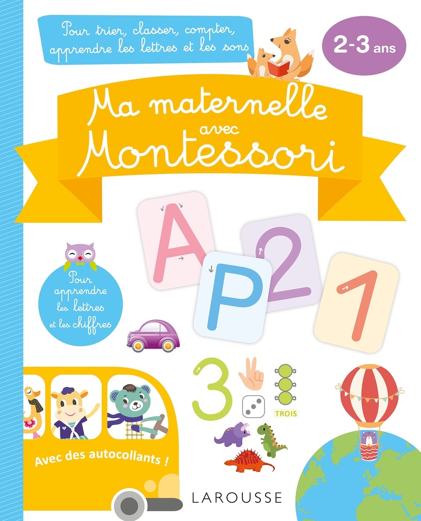 [9782036001510] Ma maternelle avec MONTESSORI, 2-3 ans