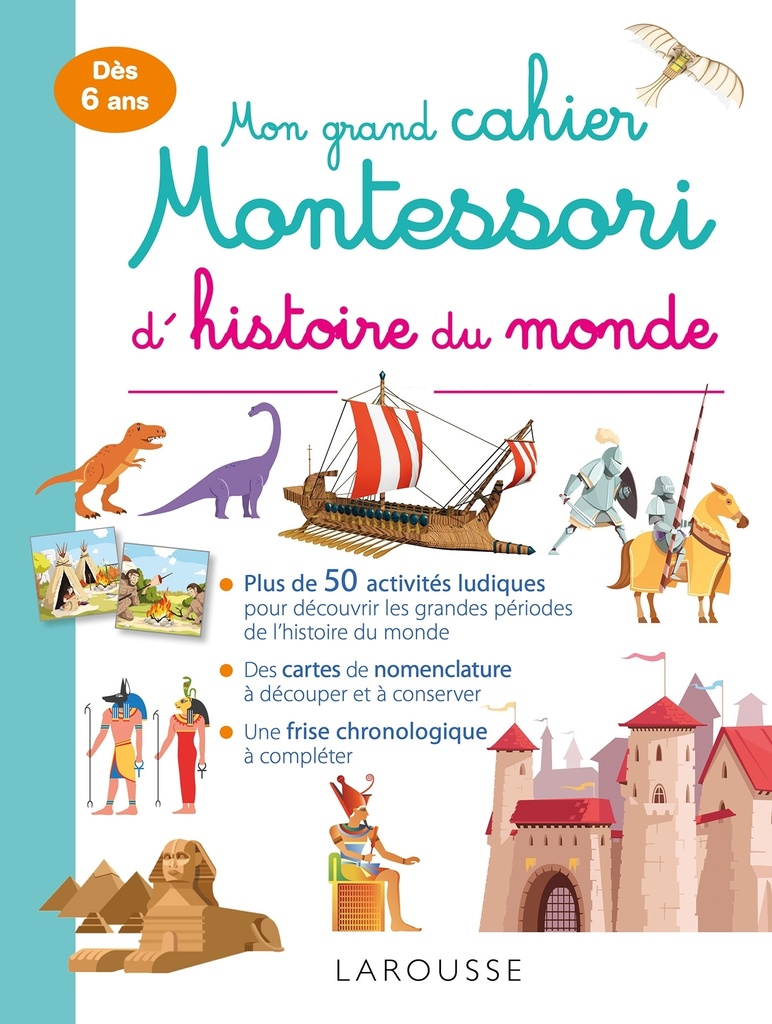 [9782035963420] Mon grand cahier Montessori d'histoire du monde