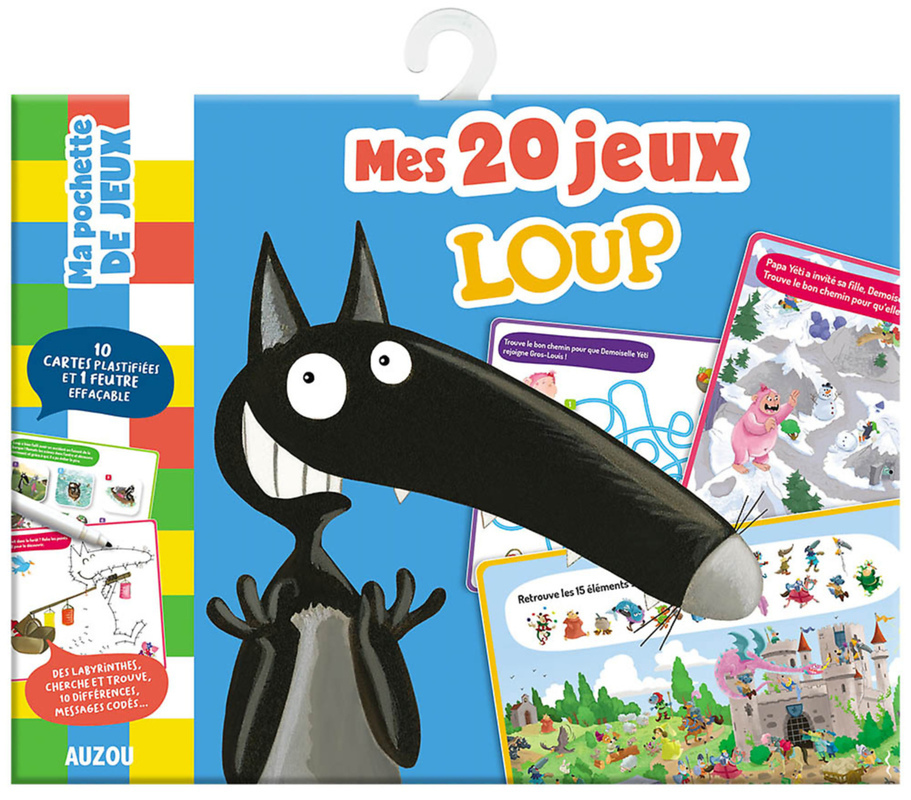 [9782733890608] Mes 20 jeux avec Loup - Ma pochette de jeux