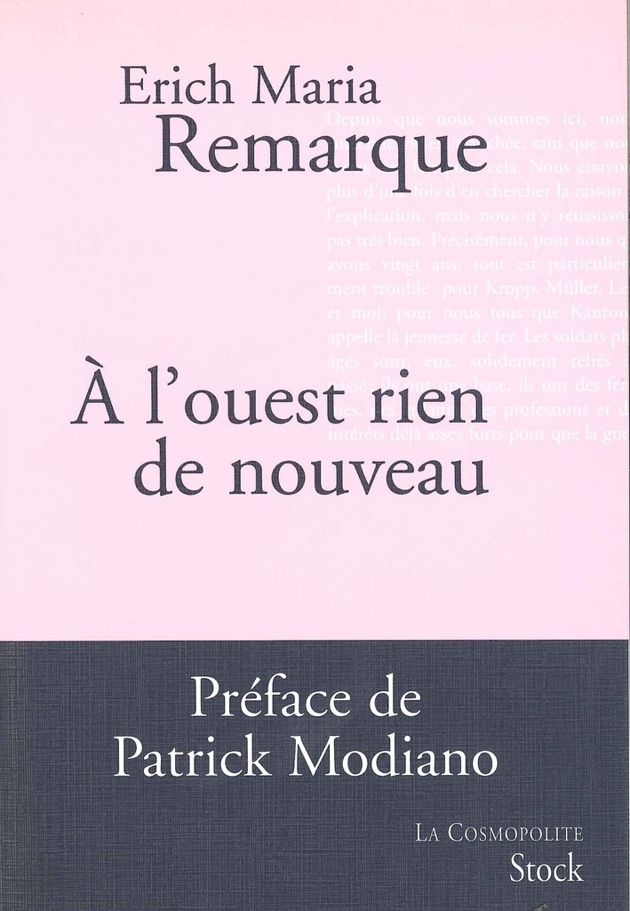 [9782234062115] A l'ouest rien de nouveau