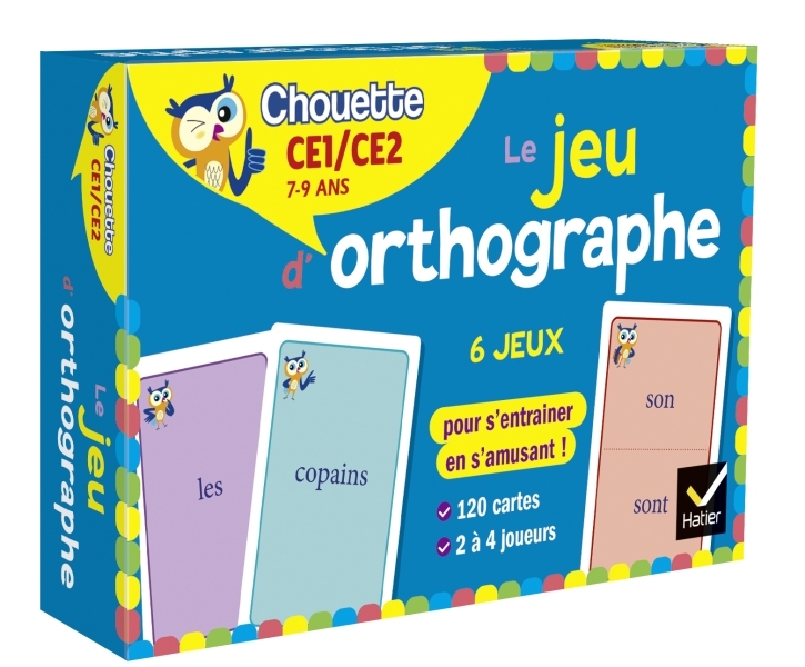 [9782401075597] Chouette - Le jeu d'orthographe CE1-CE2