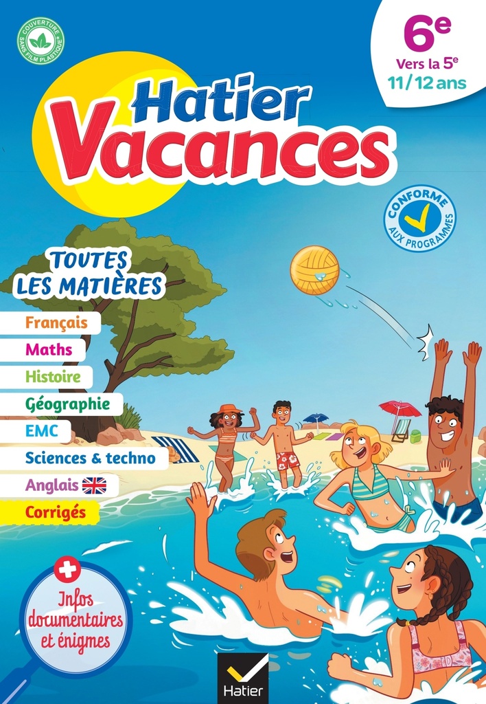 [9782401093942] Cahier de vacances 2026 - Hatier vacances - Toutes les matières de la 6e vers la 5e