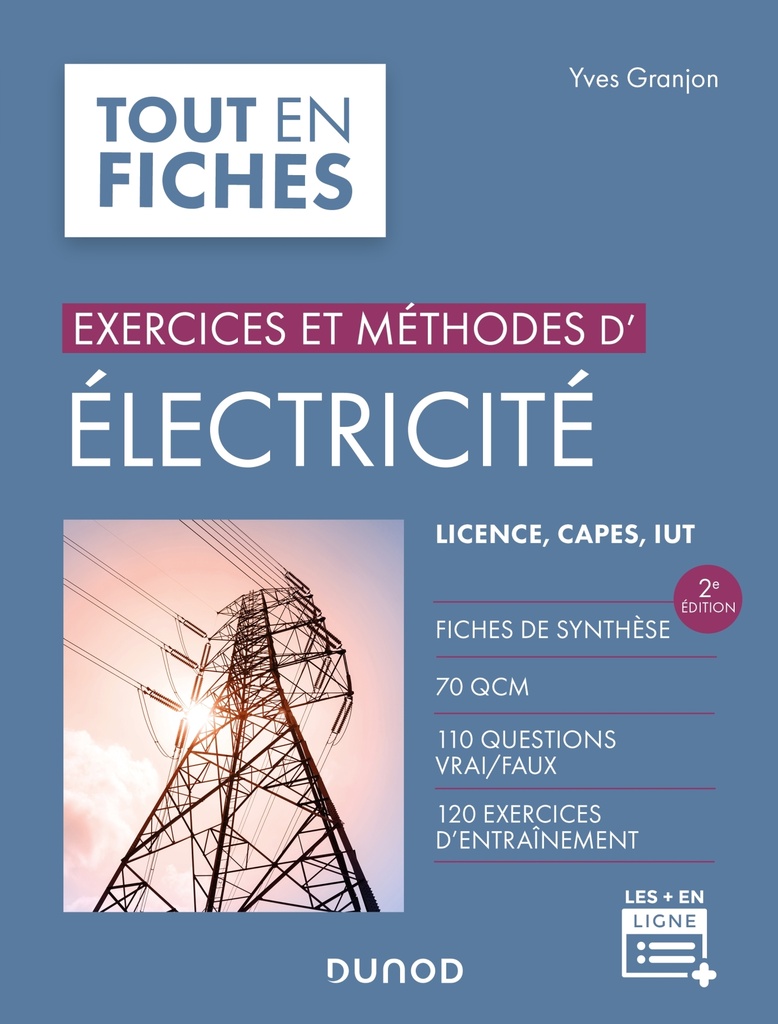 [9782100844883] Exercices et méthodes d'électricité - 2e éd.