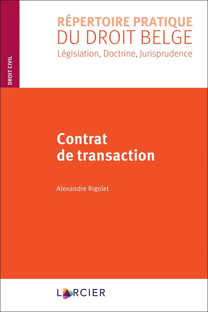 [9782807919839] Contrat de transaction