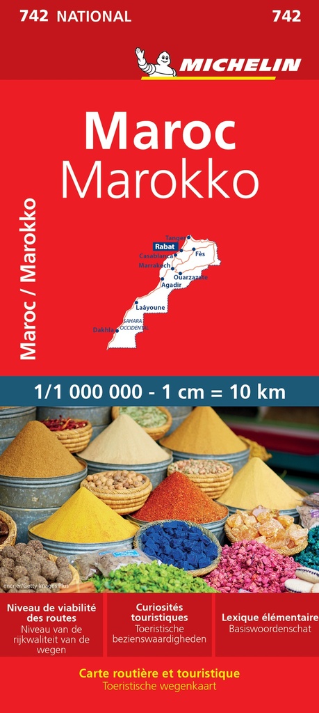 [9782067202849] MOROCCO 11742 CARTE ' NATIONAL ' MICHELIN KAART