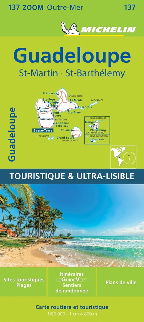 [9782067224506] GUADELOUPE 11137 CARTE ZOOM MICHELIN KAART
