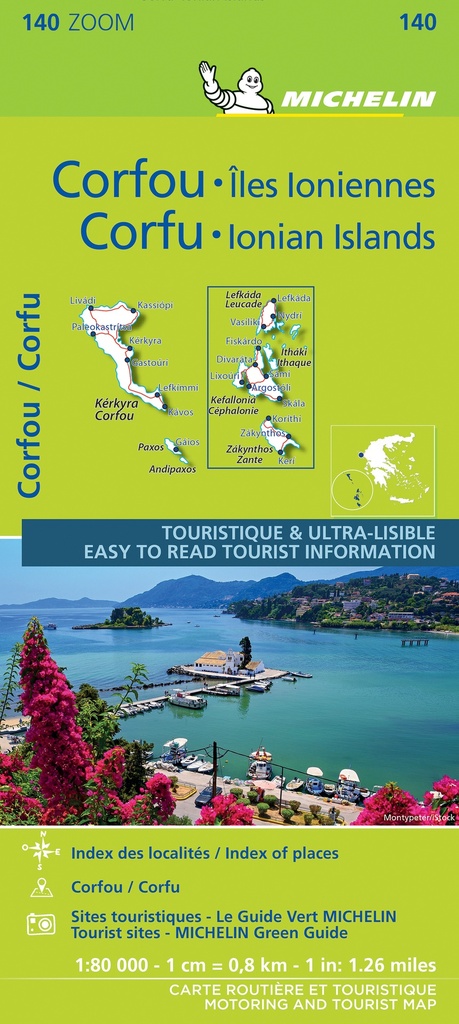 [9782067248144] CORFOU ET LES ILES IONIENNES 11140 CARTE MICHELIN