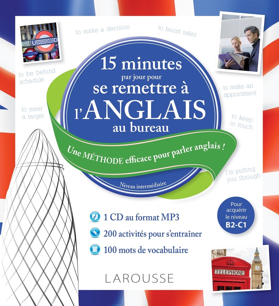 [9782035902016] 15 minutes par jour pour se remettre à l'anglais au bureau + CD