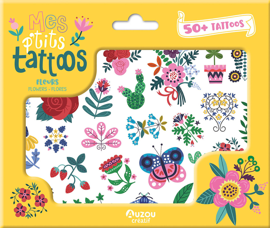 [9782733882870] Mes p'tits tattoos - Fleurs