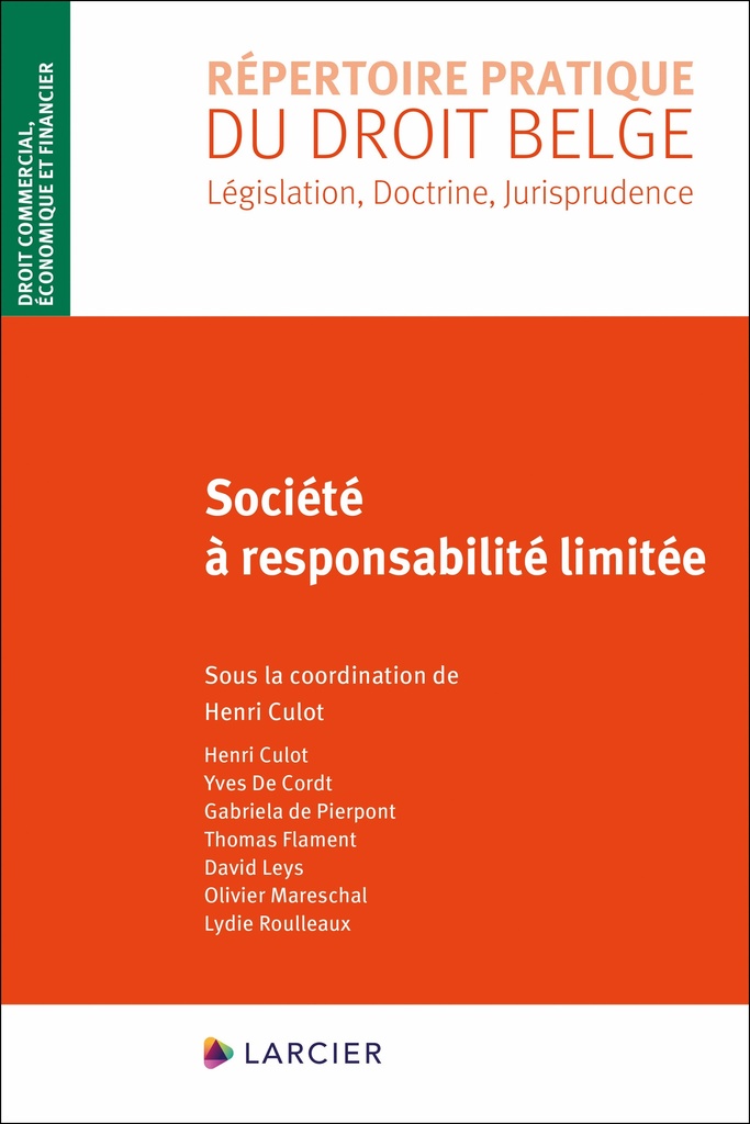 [9782807937307] Société à responsabilité limitée