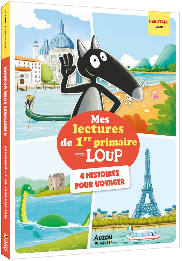 [9791039533355] Mes lectures de 1re primaire avec Loup - niveau 1 - 4 histoires pour voyager