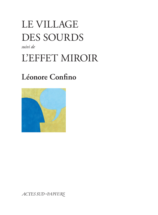 [9782330173340] Le Village des sourds suivi de L'Effet miroir