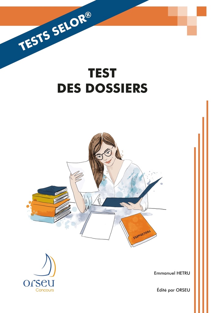 [9782918796312] Tests Selor : Test des dossiers