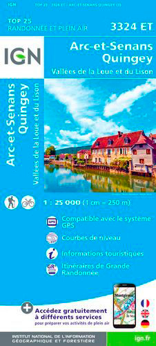 [9782758550136] 3324ET ARC ET SENANS - QUINGEY VALLEES DE LA LOUE ET DU LISON