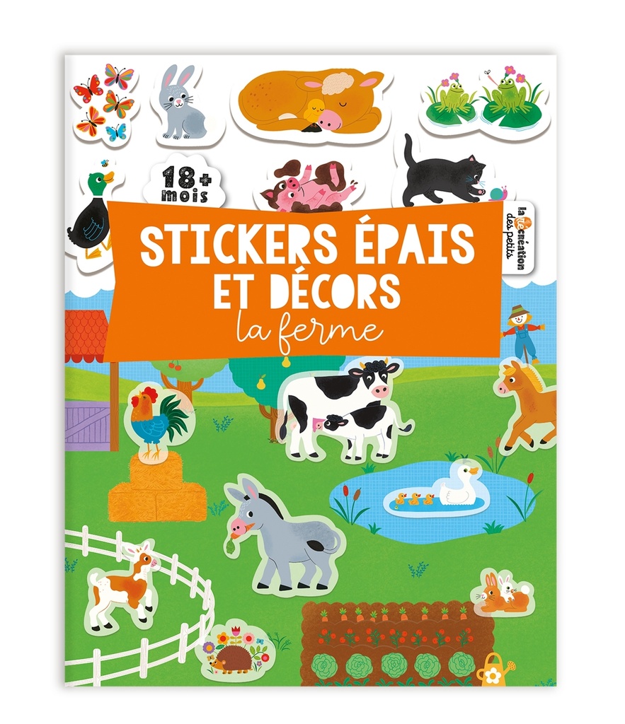 [9782017885849] Stickers épais et décors - La ferme