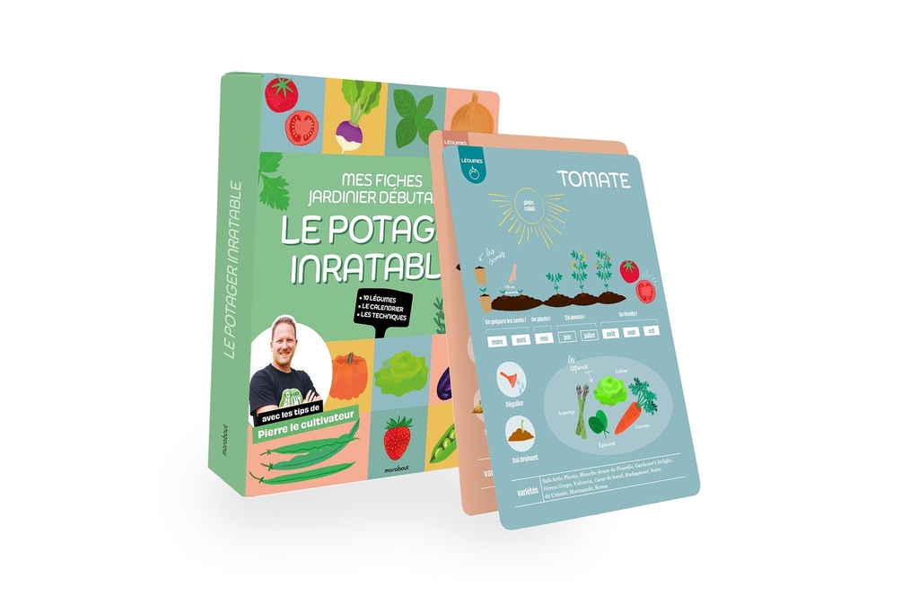 [9782501184335] Les fiches du jardinier débutant - Au potager