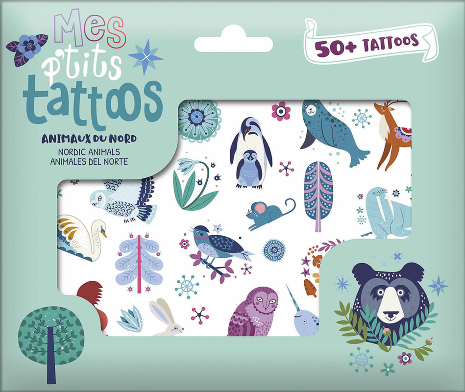 [9791039521239] Mes p'tits tattoos - Animaux du Nord
