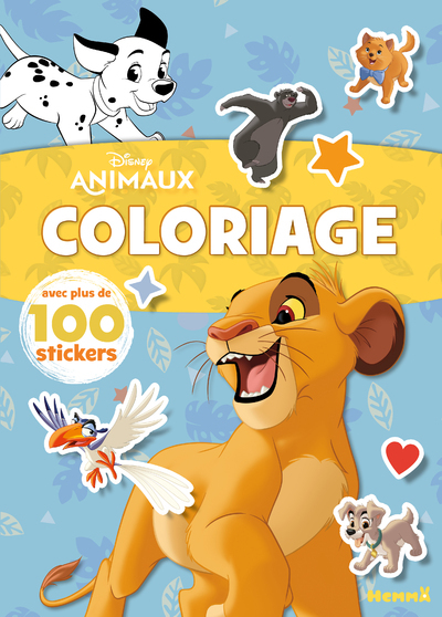 [9782508058165] Disney Animaux - Coloriage avec plus de 100 stickers (Roi Lion)